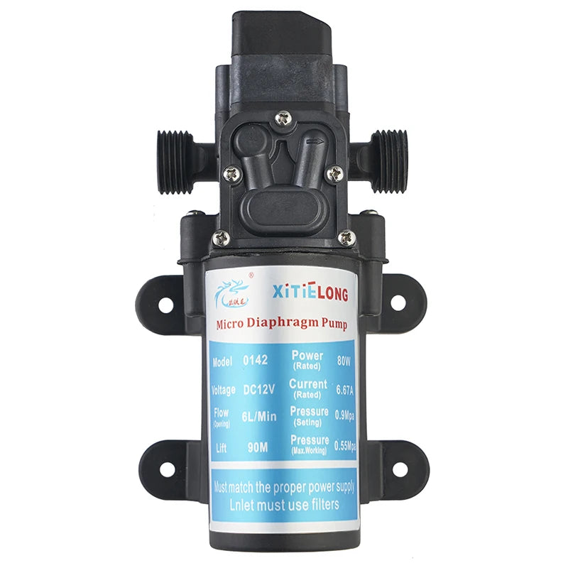 0142YD-12-80 Factory Wholesale High-temperature Water Pump Diaphragm Electric Self-priming Booster Pump Automatic Start and Stop Quake