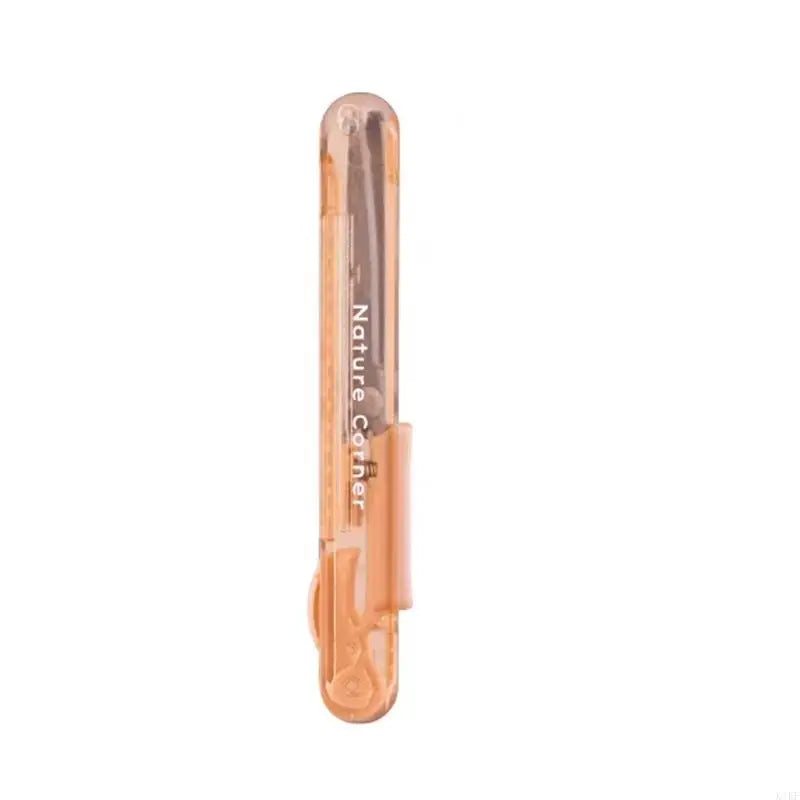 Portable Craft Scissors with Rounded Tip and Stainless Steel for Children Classroom Paper Cutting Tasks K1KF Quake light brown CN