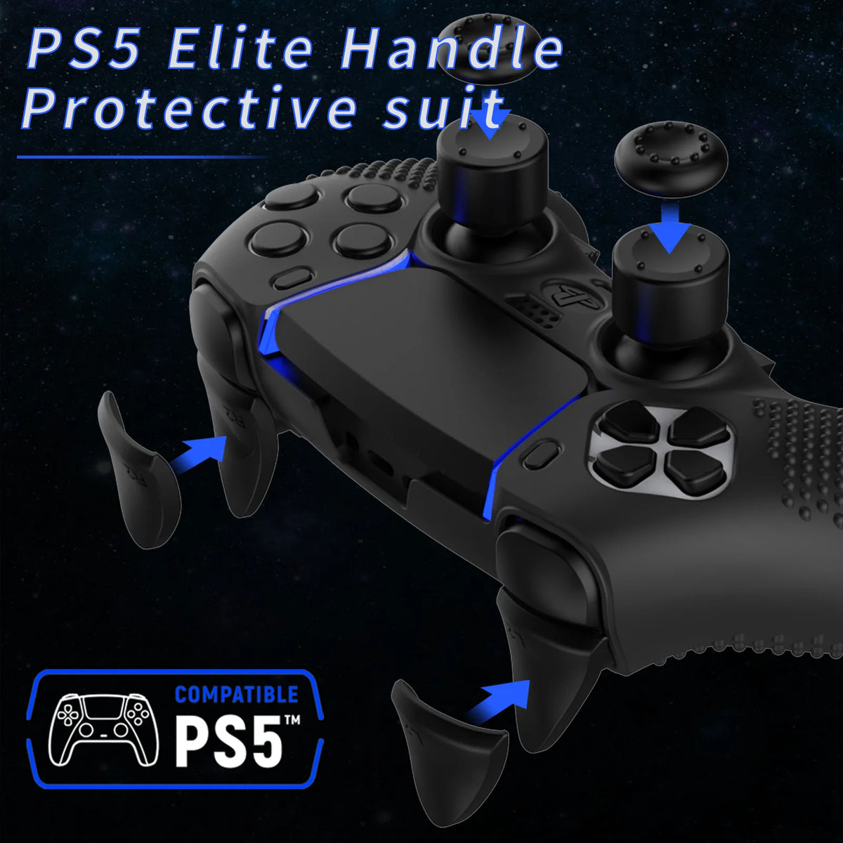 PS5 Edge Controller Cover, Protective Case for DualSense5 Edge Controller Quake