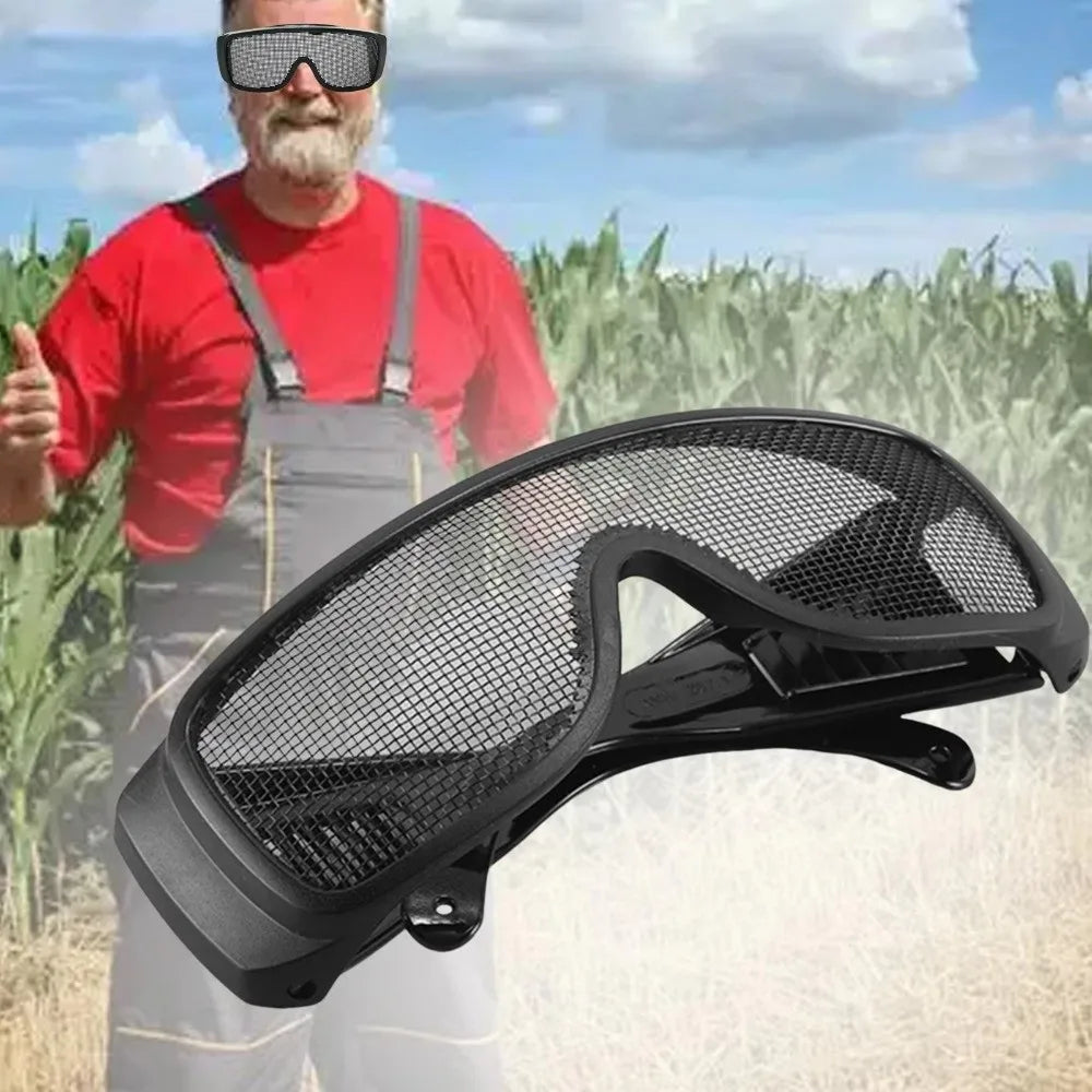 Steel Wire Metal Mesh Safety Goggles Impact Resistant Shock Resistant Safety Glasses Breathable Eye Protector Equipment Quake