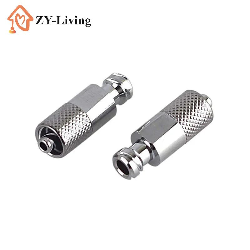 1pcs Pneumatic Stainless Steel Luer Lock Extension Adaptor Metal Threaded Syringe Connectors Male To Female Luer Lock Fitting Quake