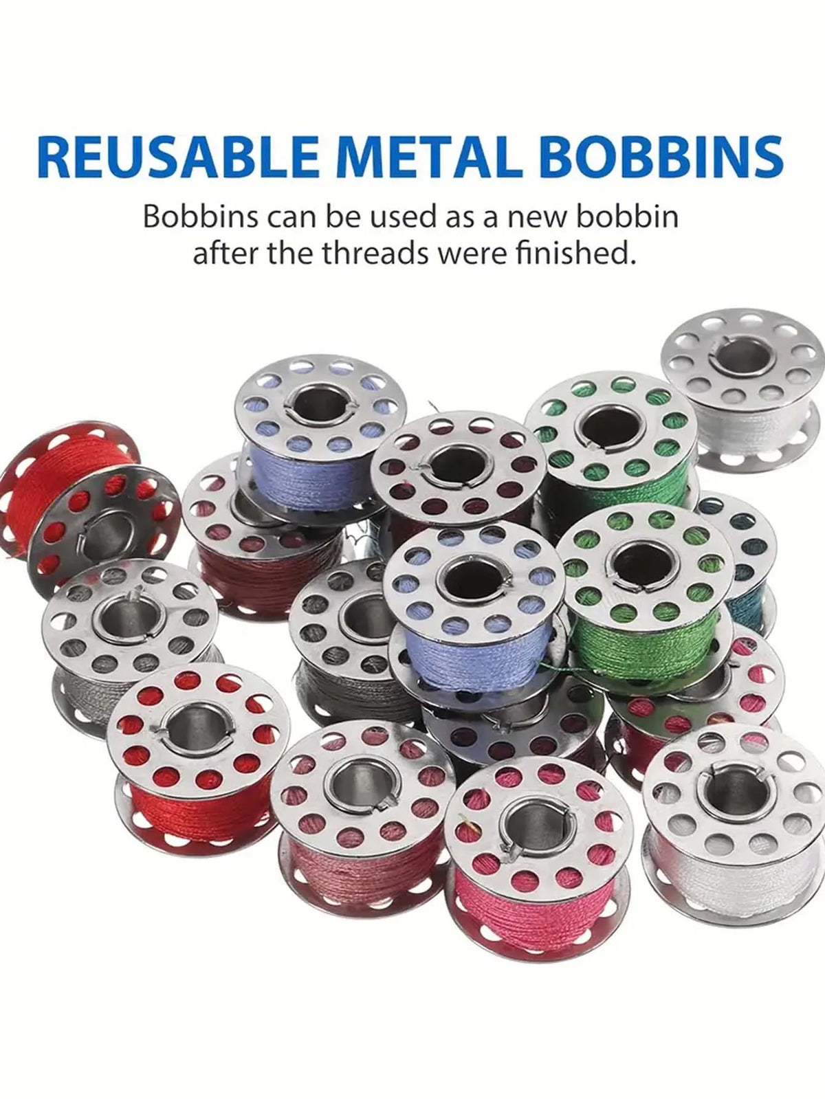 5/12/24PCS Durable Metal Construction for Brother Sewing Machine, Essential Sewing Craft Stainless Sewing Machine Bobbins Steel Quake
