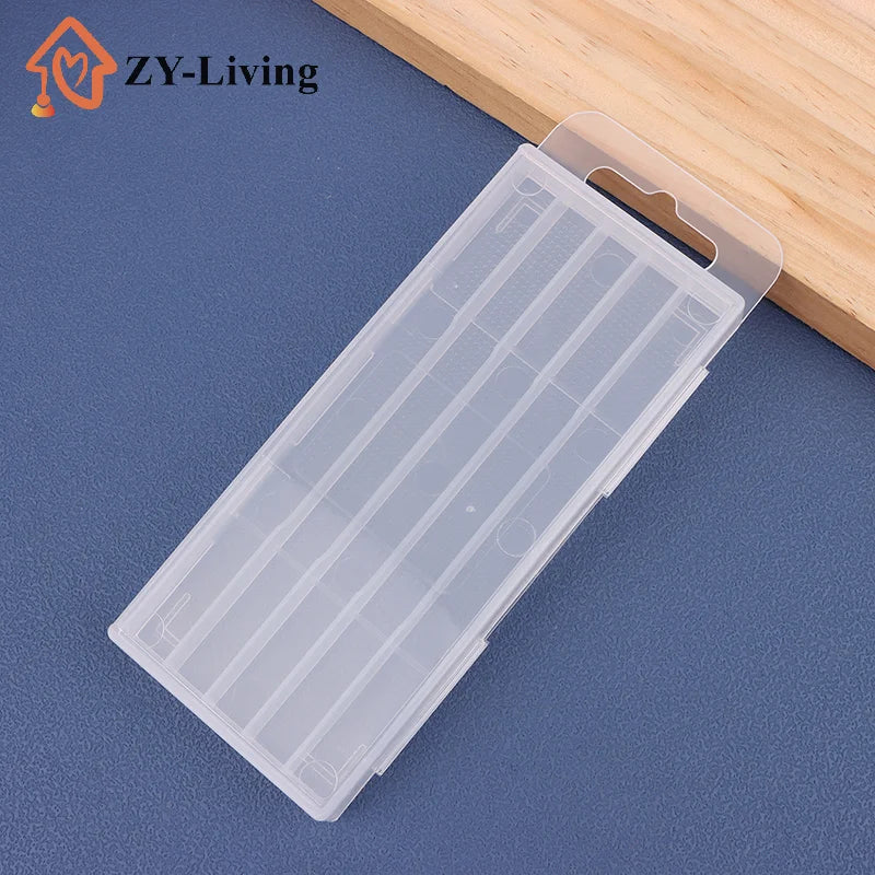1PCS Transparent 5/10 Hole Plastic Drill Bit Storage Box Empty Tool Organizer for Woodworking Drill Quake