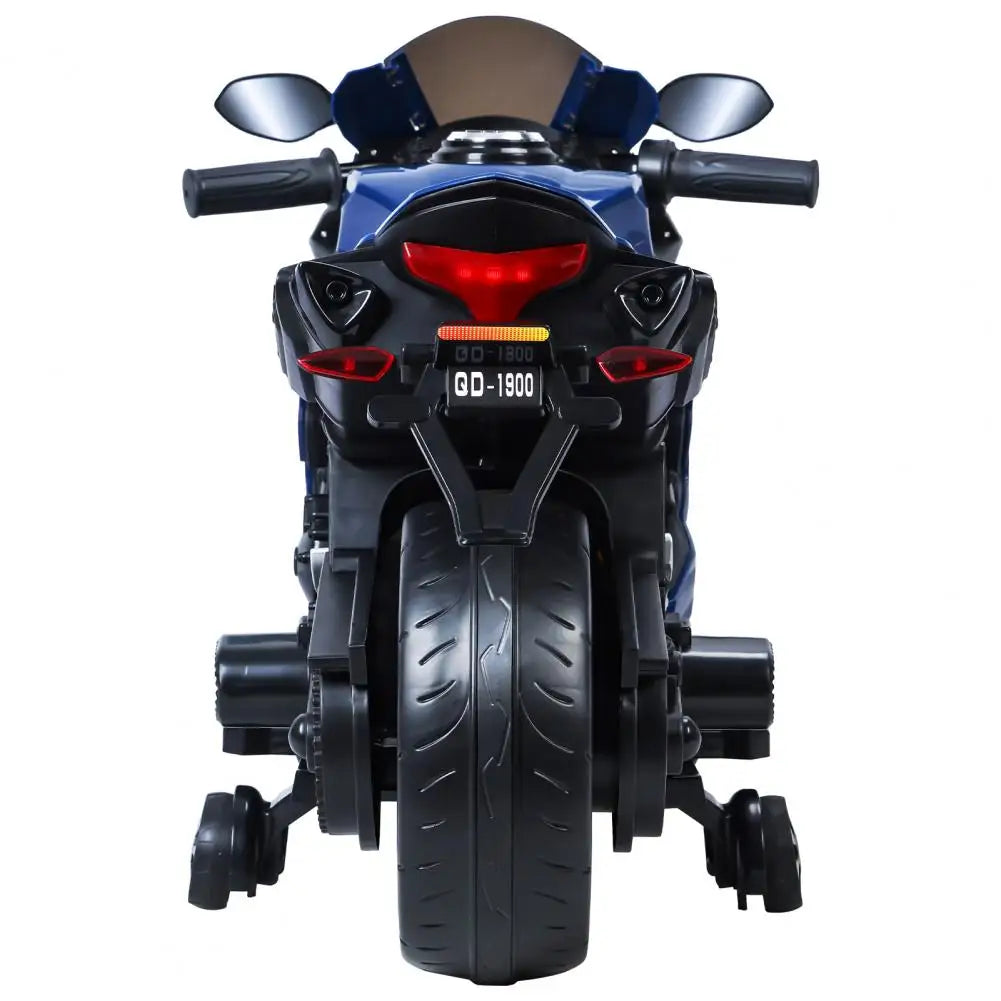 Electric Motorcycle for Kids, Speed Up to 9mph Ride-On Motorcycle with Auxiliary Wheel, Off-Road Dirt Bike for 2-8 Years Old Quake