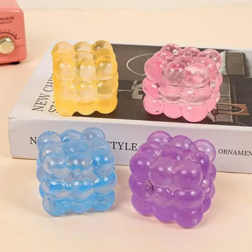 Three-Dimensional Candy Kneading Music Adult Stress Relief Squeeze Sensory Toys Decompression Simulation Cube Party Gift Quake