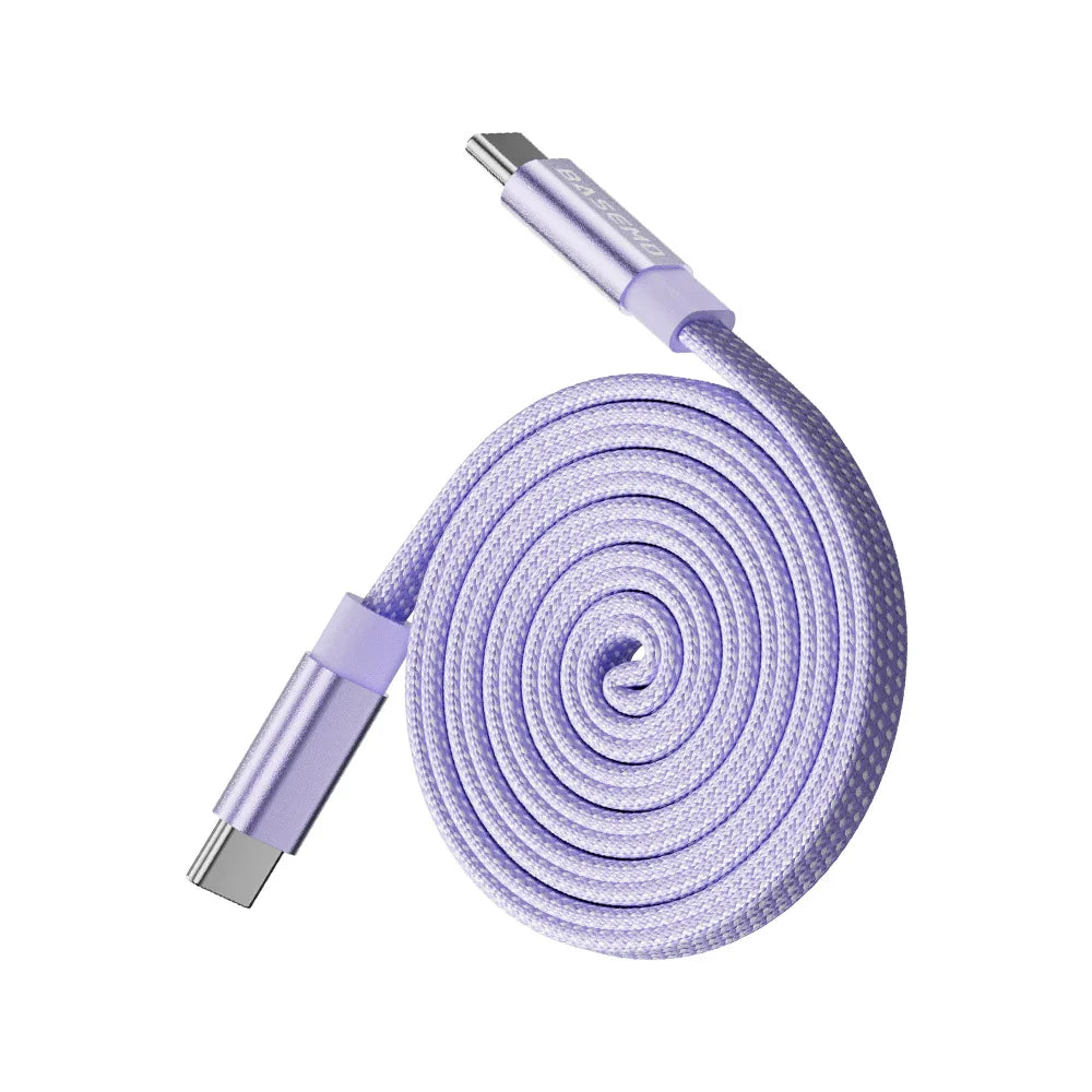 Magnetic 240W Fast Charger Cable USB C To C for Phone Quake Pruple 1m