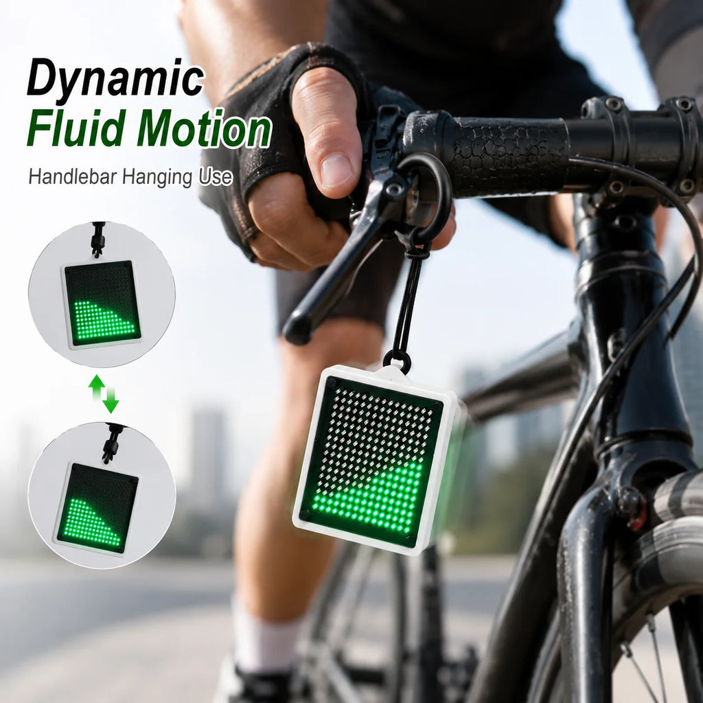 LED Fluid Simulation Water Flow Light Tilt Responsive Motorcycle Bicycle Hanging Ornament Dynamic Lean Motion Rider Decoration Quake