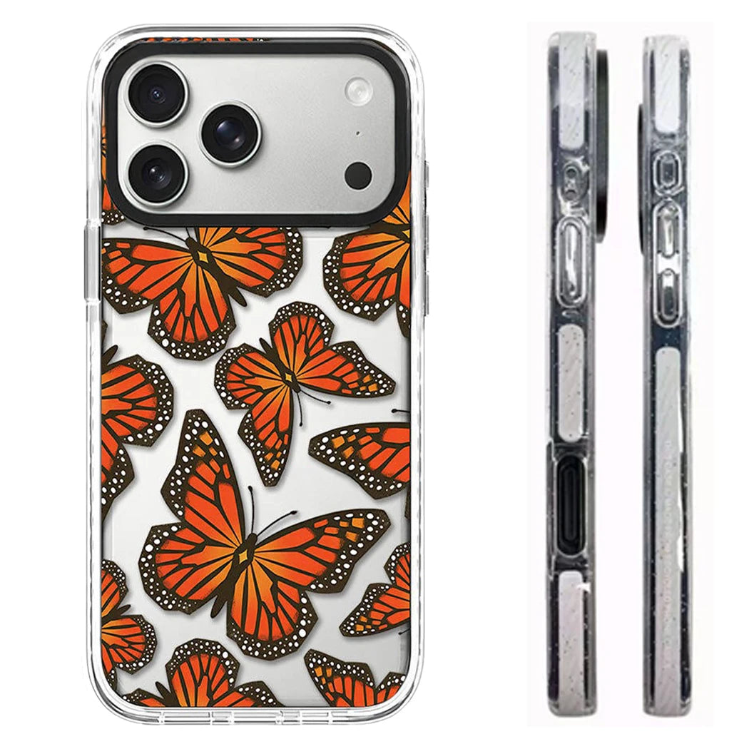 6083132 White Border Magnetic Phone Case Cover for IPhone 13 14 15 16 17 18 Pro Max Case Quake white (no magsafe) 1 iPhone17 Pro Max