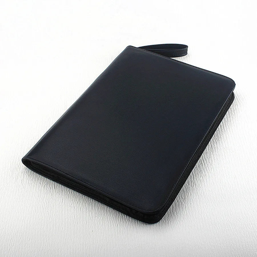 PU Leather Pen Holder Case for 10 24 36 48 Pens Waterproof Storage Organizer Quake 48 Slots-2 Dark Blue