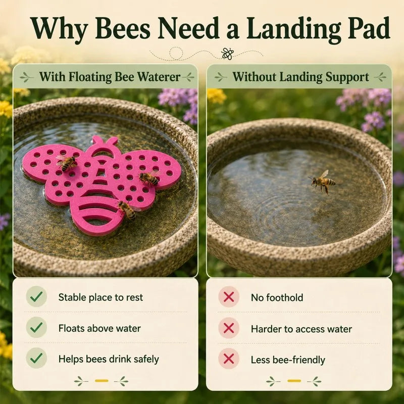 10/1PCS Floating Tray Bee Watering Station EVA Foam Insect Waterer Safe Drinking Tools for Bees & Butterflies Garden Supplies Quake