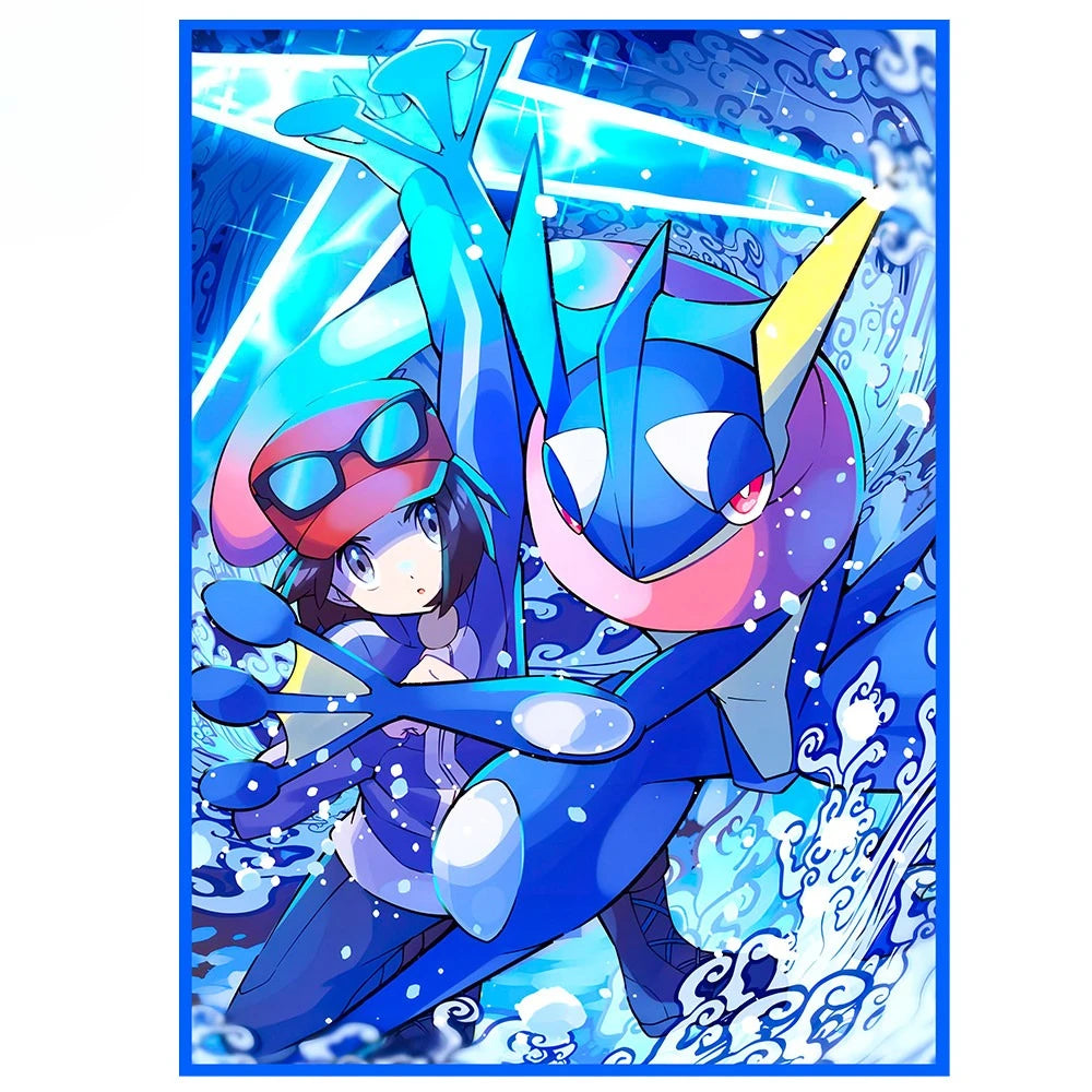 New Hot 13 Styles Pkm TCG Card Sleeves 66x91mm Lillie Marnie Iono Gloria Smooth Feel Protective Sleeves Game Card Accessories Quake