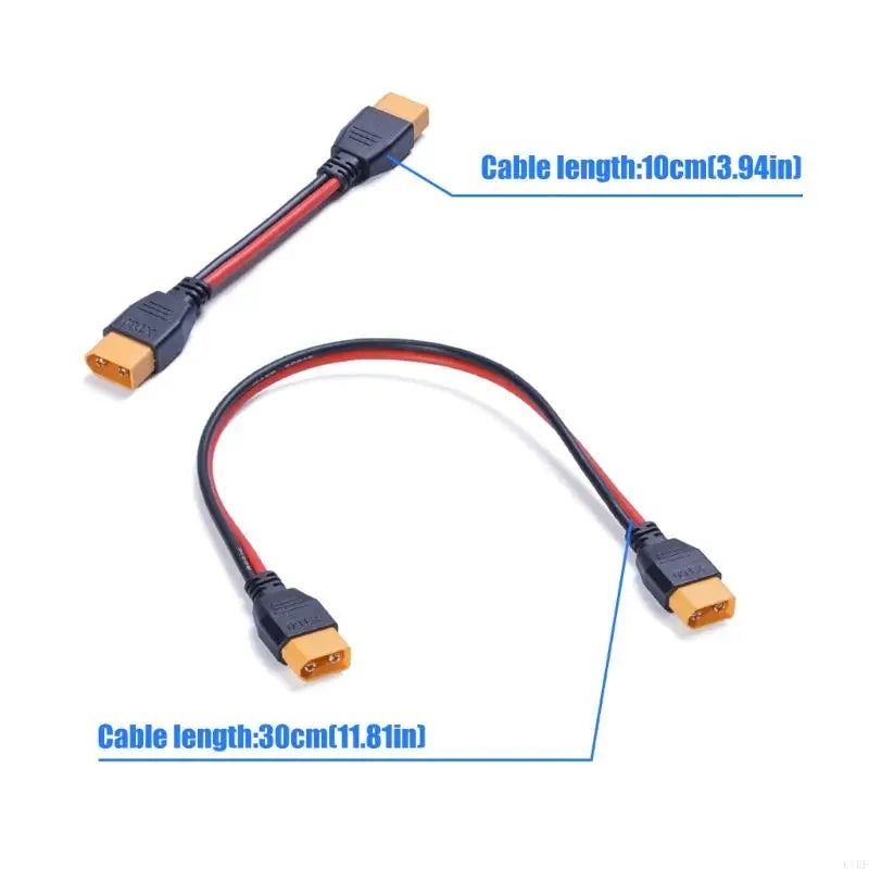 Remote Hobby 60 Male to Male Charging Cable with PVC Shell for Chargers Connection, Battery Setup, and Benches Testing K1KF Quake