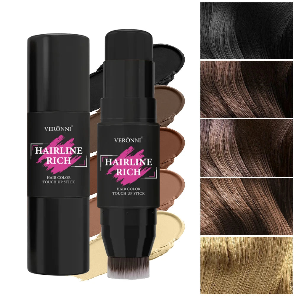 5 Colors Waterproof Hairline Concealer Stick-Instant Cover Gray Hair, Natural Looking, Sweat-Proof&Long Lasting for Men & Women Quake