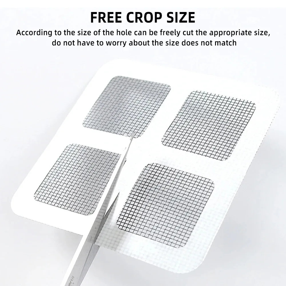 3/5/10Pcs New Window Screen Window Screen Patch Fix Net Stickers Mesh Repair Screen Patch Door Curtain Home Adhesive Fix Net Quake