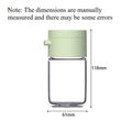Press Type Quantitative Spice Shaker 0.5g Precise Salt Dispenser Moisture-proof Sealed Glass Seasoning Bottle for Kitchen Quake B