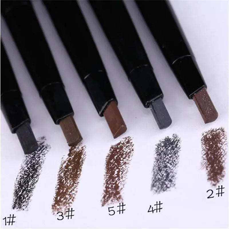 1 pcs Waterproof Eyebrow Pencil Women Lady Eye Brow Pen With Brush Beauty Make-Up Cosmetic Tools 5 Colors Quake Black