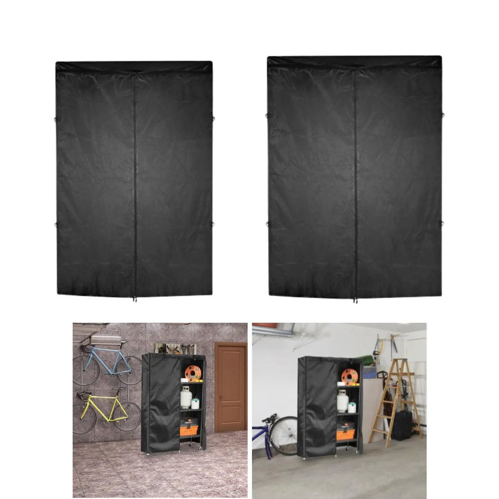 Storage Shelf Cover, Bookcase Cover, Dustproof, Waterproof, Breathable, Black, Shelf Protector, Quake