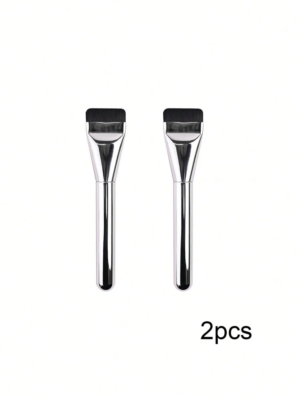 Foundation Brush with a Flat Blade-Shaped Head, Ultra-Thin and Traceless Liquid Foundation Brush, Flat Silicone Mask Brush, Makeup Tool Quake GRAY