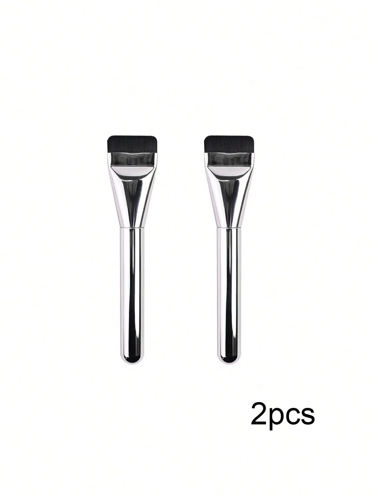 Foundation Brush with a Flat Blade-Shaped Head, Ultra-Thin and Traceless Liquid Foundation Brush, Flat Silicone Mask Brush, Makeup Tool Quake GRAY