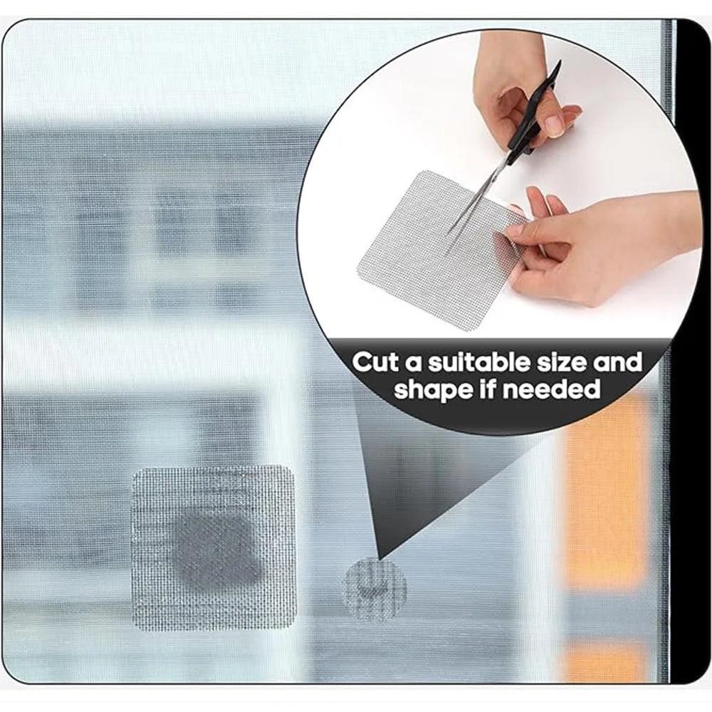 3/5/10Pcs New Window Screen Window Screen Patch Fix Net Stickers Mesh Repair Screen Patch Door Curtain Home Adhesive Fix Net Quake