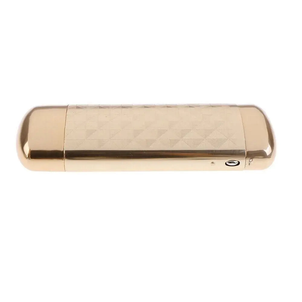 Vintage Hard Metal Glasses Box Capsule Flip Metal Eyeglasses Case Superior Aluminum Portable Eyeglasses Accessories Quake Gold