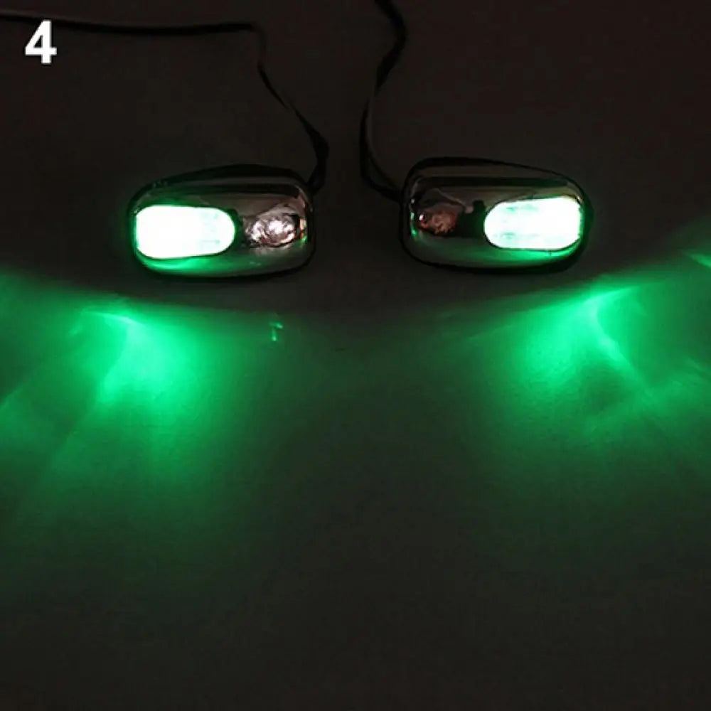 1 Pair Auto LED Light Windshield Windscreen Jet Spray Nozzle Wiper Washer Lamp Automobile Water Spray Lamp Car Accessories Quake