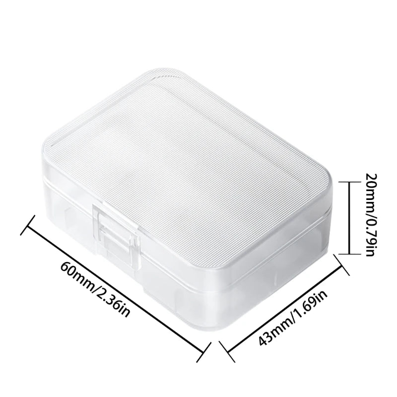 Clear Battery Storage Case for 2x18650 or 3x16340 Batteries Protect Your Batteries, Prevent Short Circuits and Dust K1KF Quake