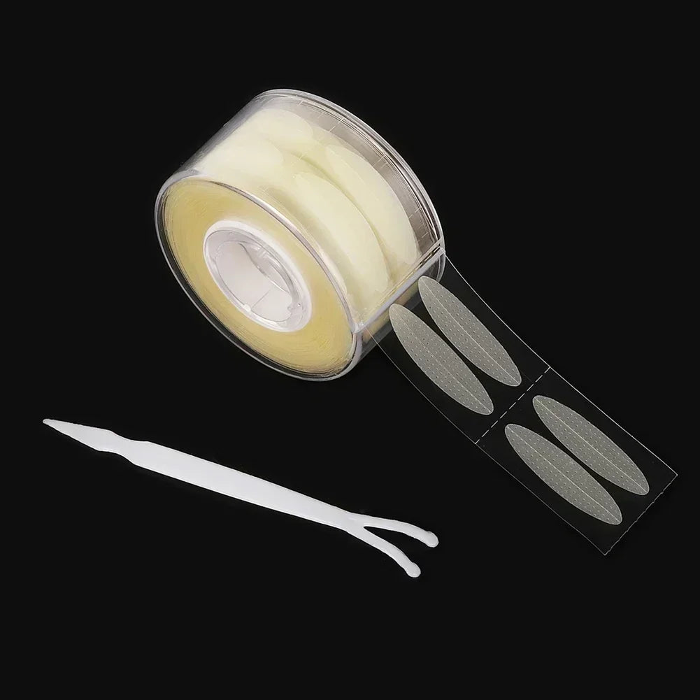 Women Natural Invisible Double Eyelid Stickers Fold Eyelid Stripes Eyelid Tapes Eye Lift Clear Beige Color Big Eyes Beauty Tools Quake 600pcs L skin color