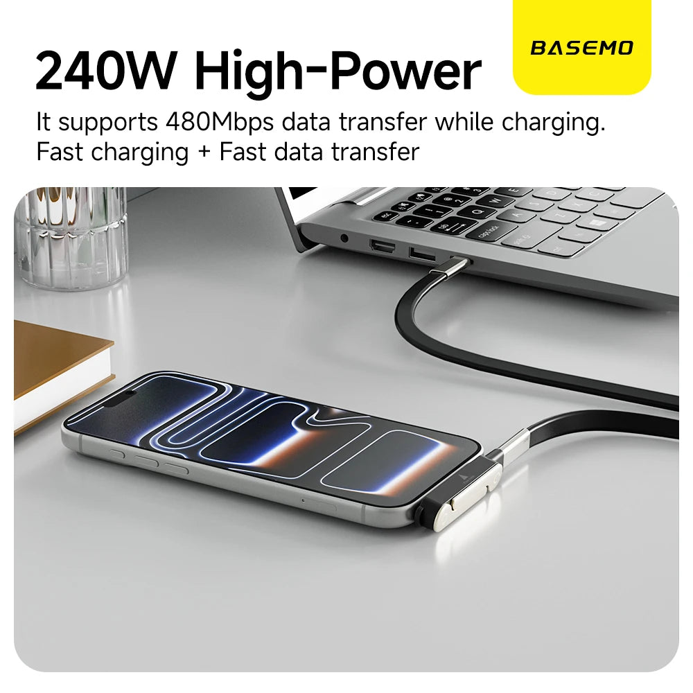 2 In 1 USB C To Type C Bracket Adapter 5A 240W Fast Charging Data Holder Converter Type C To C For Samsung Huawei iphone 15-17 Quake