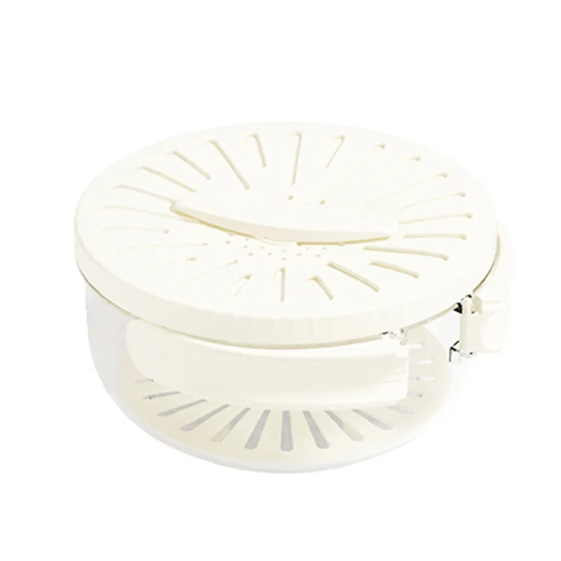 Foldable Double Layer Colander Fruit Veggie Washing Draining Bowl Kitchen Strainer Refrigerator Fresh‑keeping Storage Box Quake
