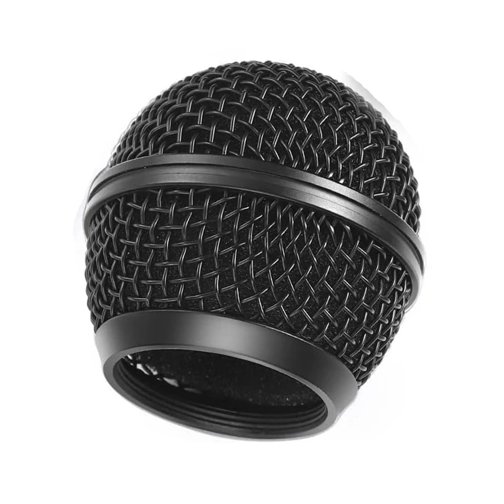 1 PC For Shure SM58 Wireless Microphone Replacement Metal Microphone Grille Replacing Professional Mic Ball Head Mesh Grilles Quake black