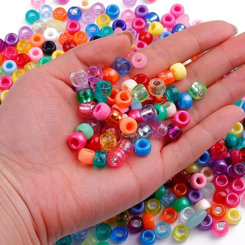 100pcs Multi Colored Braid Hair Dread Dreadlock Beads Hair Rings Tube Cuffs for Styling Accessories Braiders Hair Styling Tools Quake