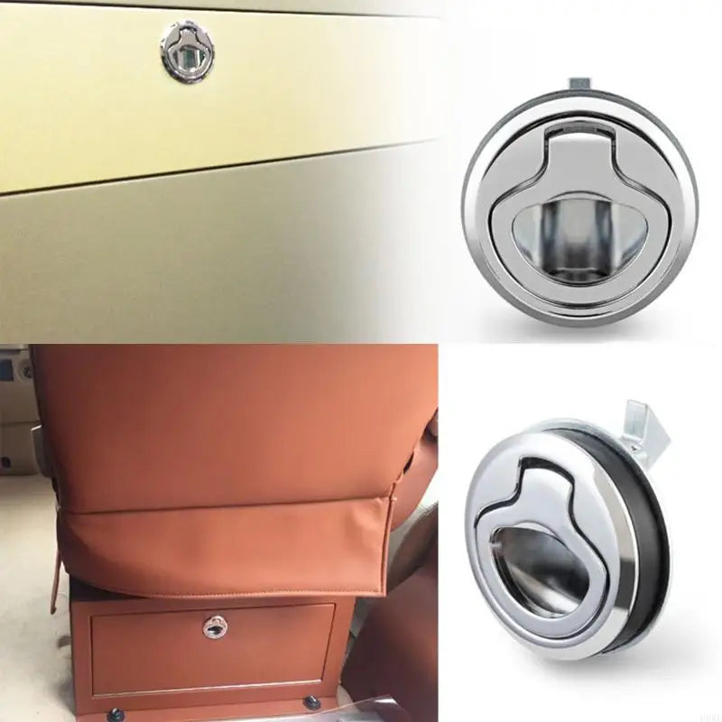 H8WE Flush Door Pull for Hatch Slam for Latch Embedded Pulling Ring Lock Marine Deck Cabin Hardware Boating Equipment Quake