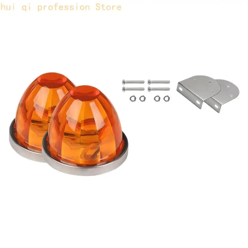 High Visibility Ambers Flashing Warning Lights Side Marker Light for Vehicles H8WE Quake Yellow CN