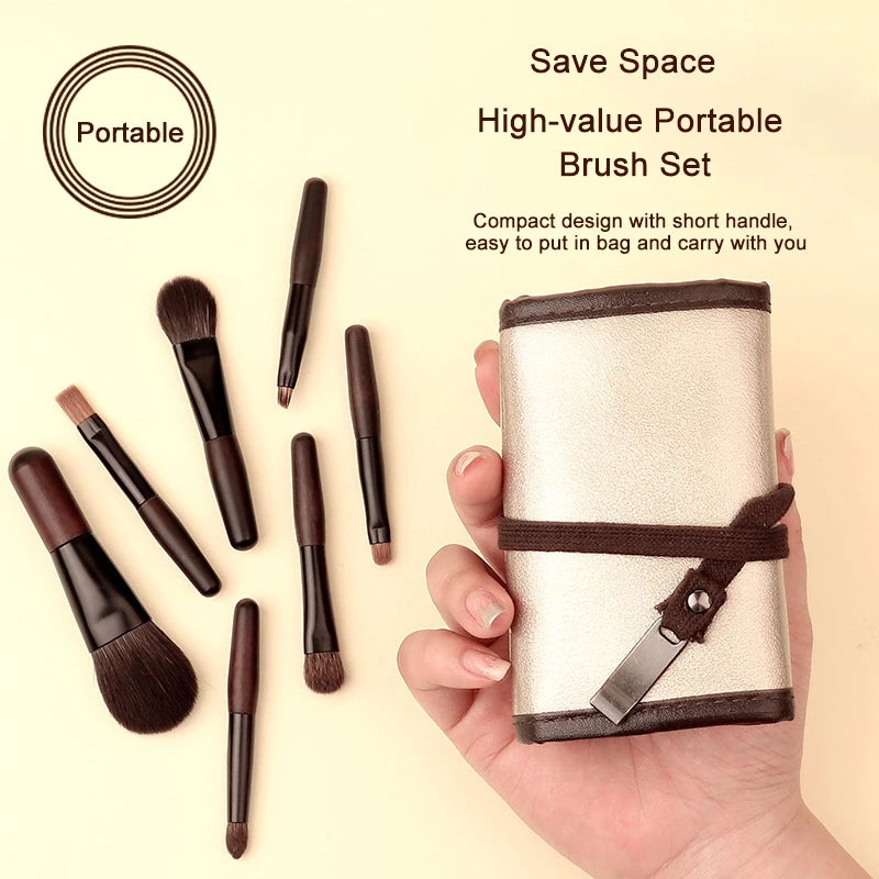 Mini Cosmetic Brushes Set Professional Makeup Brush Beauty Soft Hair Foundation Concealer Eyeshadow Powder Brushes For Women Quake