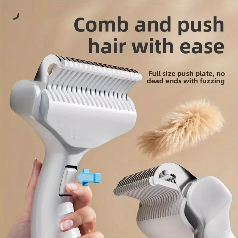 Stainless Steel Dog Hair Removal Brush Comb Pet Hair Remover Brush For Dogs Grooming Tools Pets Dematting Comb Dogs Accessories Quake