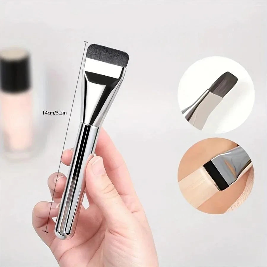Beauty makeup tools one-word foundation brush do not eat powder flat head base makeup brush makeup brush Quake