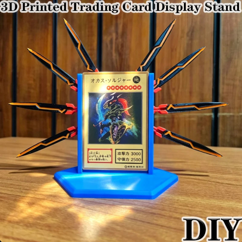 Hot New DIY 3D Printed Trading Card Display Stand Desktop for Yu-Gi-Oh Anime TCG Creative Collectible Durable Gift Toys Quake