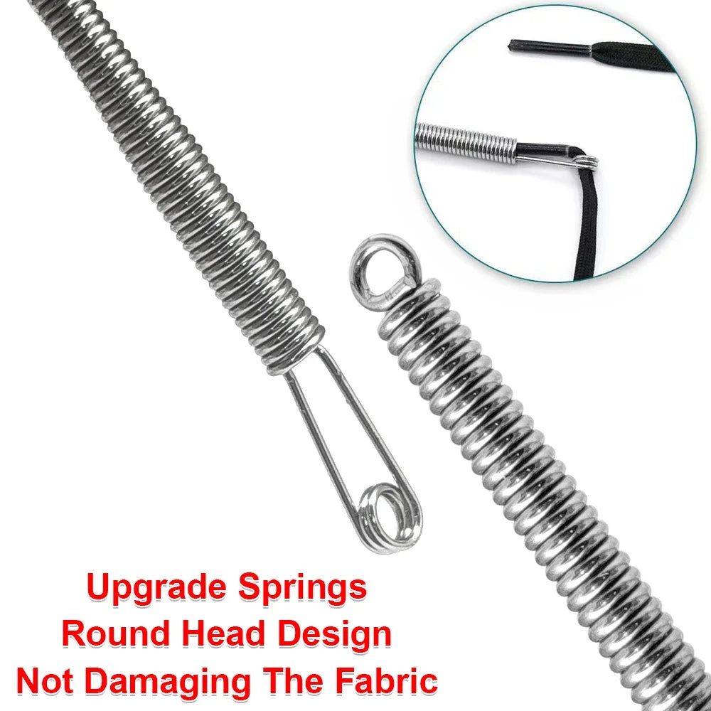 Bendable Spring Drawstring Threader Clip Pants Hoodies Elastic Band Lace Cord Flexible Drawstring Thread DIY Sewing Accessories Quake