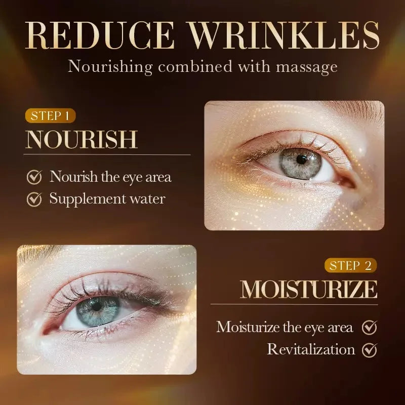 SADOER Snake Venom Peptide Caffeine Anti Wrinkle Massage Eye Cream Anti Dark Circles Anti-Aging Moisturizing Eyes Skin Care Quake