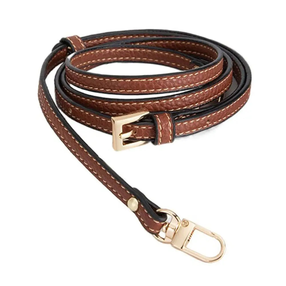 Fashion Leather Shoulder Strap for Longchamp Mini Bag Belt Crossbody Bags Accessories Handbag Replacement Straps DIY Parts Quake Brown