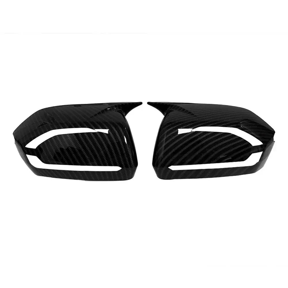 For Hyundai Palisade 2019-2025 Car Sticker Rearview Side Mirror Cover Wing Cap Exterior Door Rear View Case Trim Carbon Look Quake