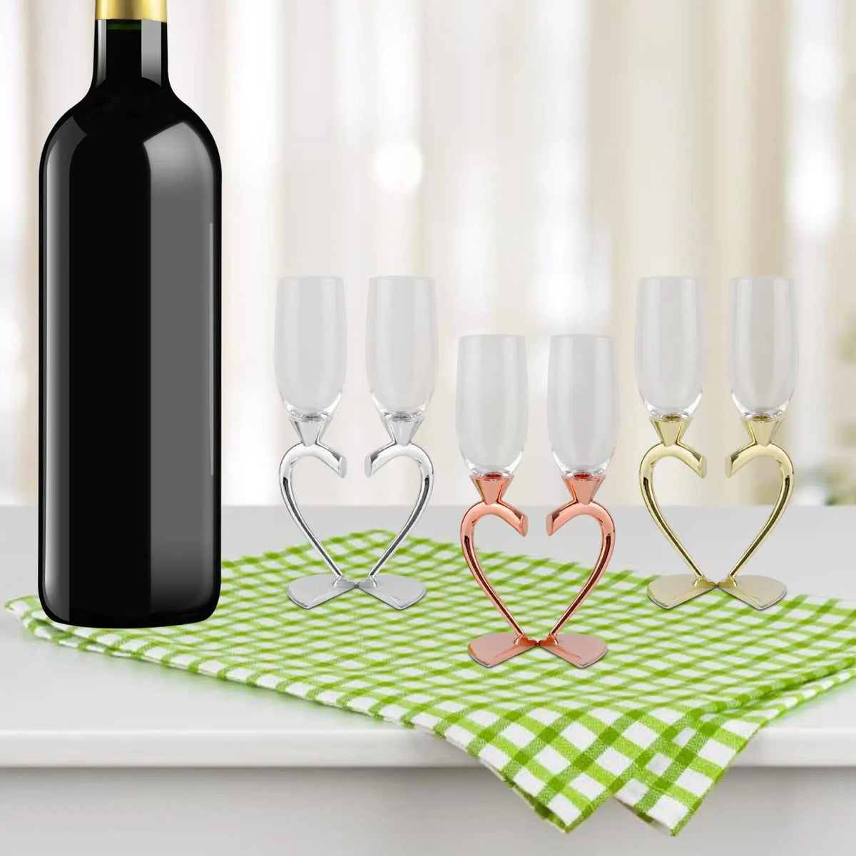 Novelty Drinks Cup Heart Shaped Glass Cups for Pool Hotel Party Bar Holiday Quake