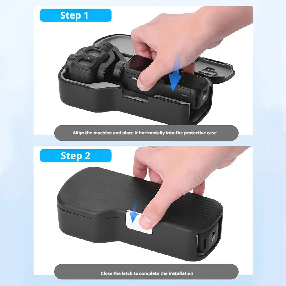Hard Protective Case for DJI Osmo Pocket 4 Pro Shockproof Silicone Lining Lens Cover Filter Storage Box Camera Accessory Quake