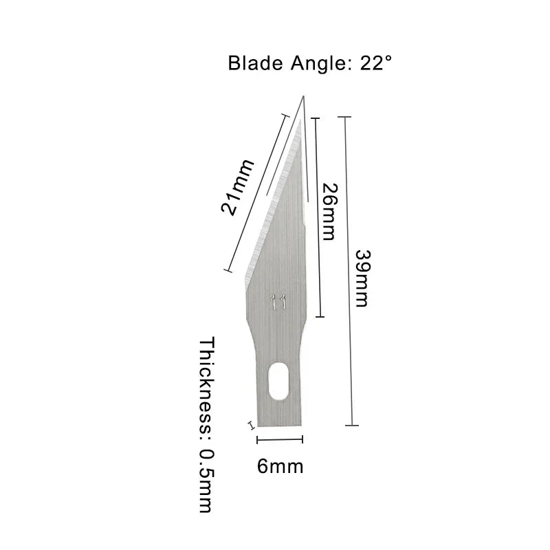 Surgical Sculpture Cutting Tools Metal Scalpel Knife 100/50/20Pcs Engraving Knife Blades Wood Carving Knife Blade Replacement Quake