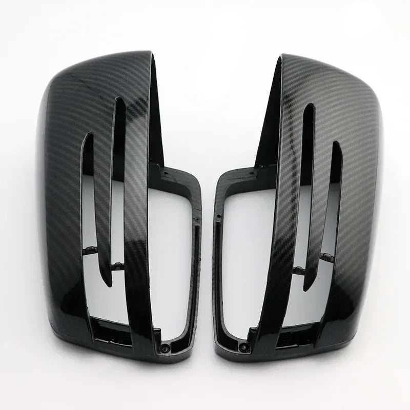 For Mercedes Benz W176 W246 W212 W204 C117 X156 X204 W221 Replacement Car Side Rearview Mirror Cover Wing Cap Trim Carbon Fiber Quake Carbon
