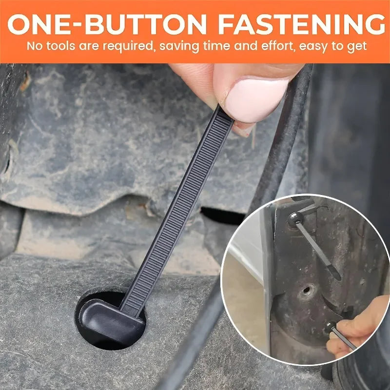 Nylon Cable Tie Buckle Universal Car Fender Trunk Engine Guard Panel Wire Management Secure Auto Fastener Screw Replacement Clip Quake