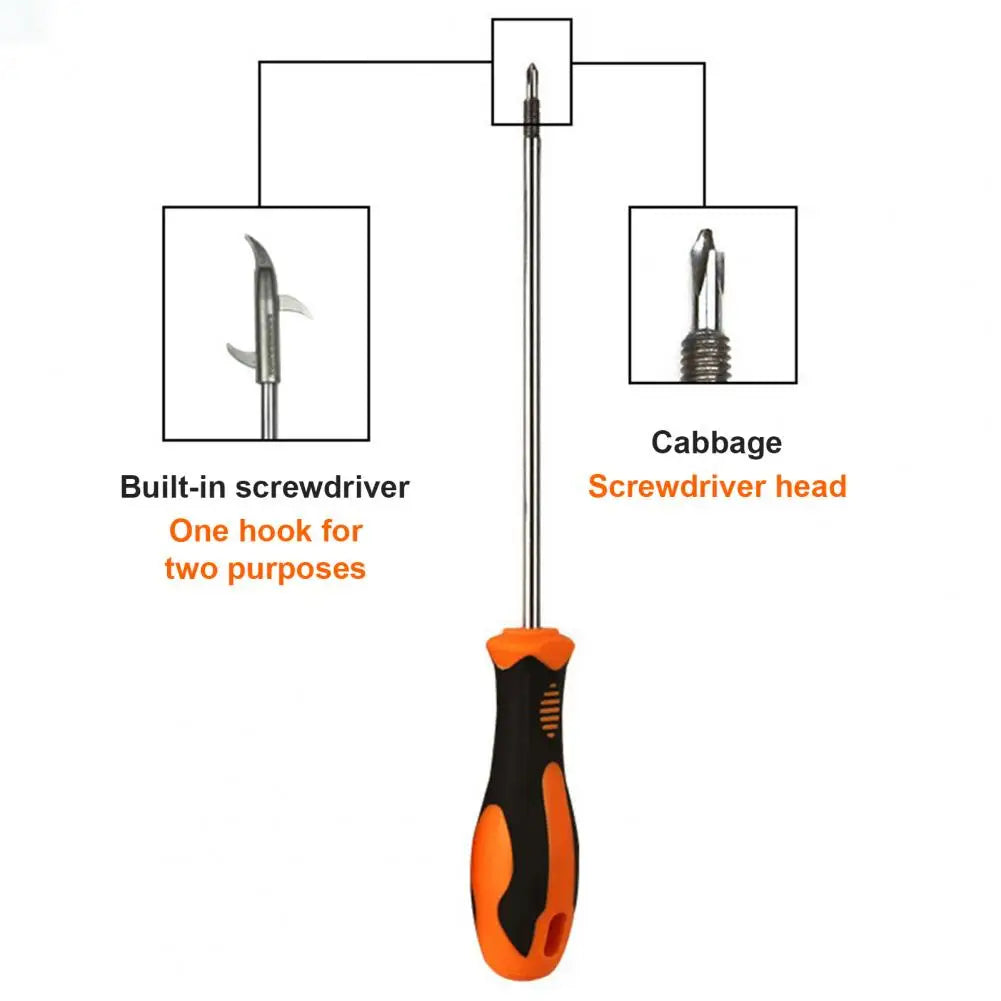 Zinc Alloy Tire Tool Tire Hook Tool Car Tire Groove Stone Remover Universal Wheel Debris Picker with Anti-slip Handle Portable Quake