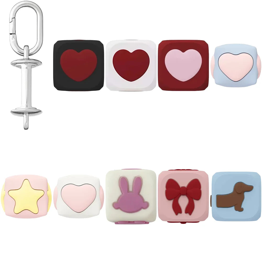 Openable Blocks Cubes Beads Phone Charm Accessories for Galaxy for IPhone 12 13 14 15 16 17 18 Pro Max Case Quake