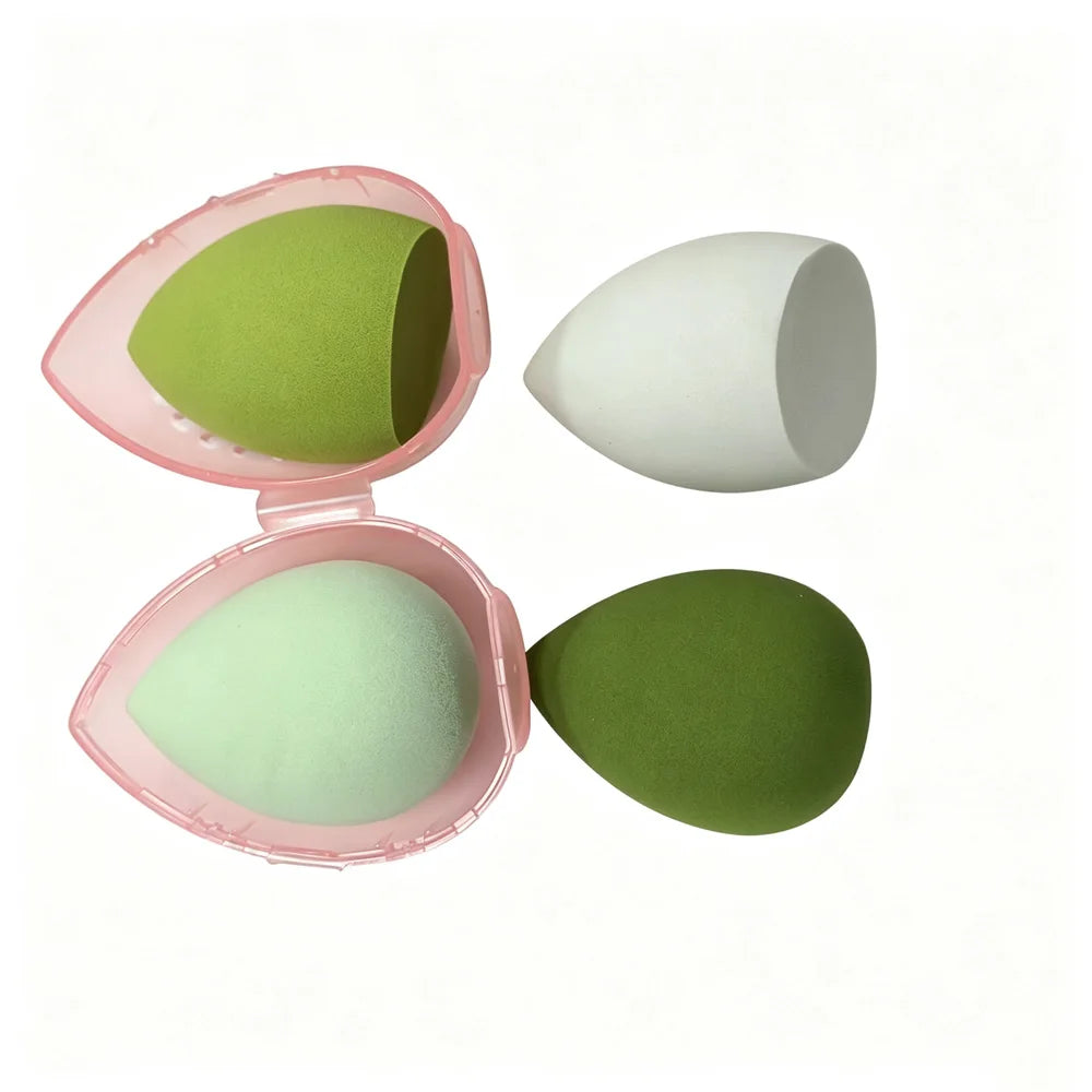 vvocci Gourd Oblique Cut Powder Puff Makeup Sponge Makeup Sponge Beauty Cosmetic Egg 4pcs Beauty Blender Teardrop Quake